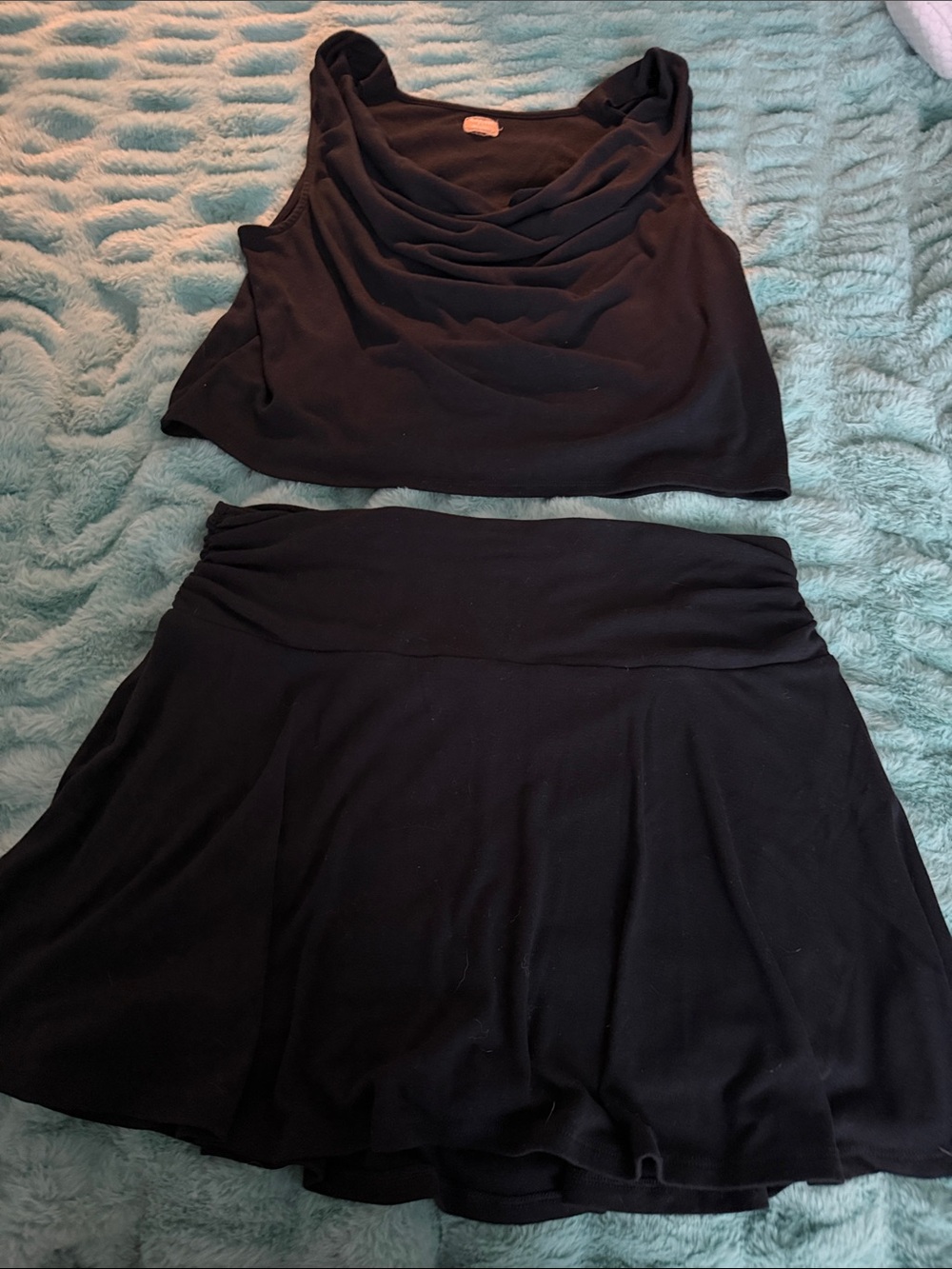 Free People Black Circle Skirt - Flowy A-Line Silhouette